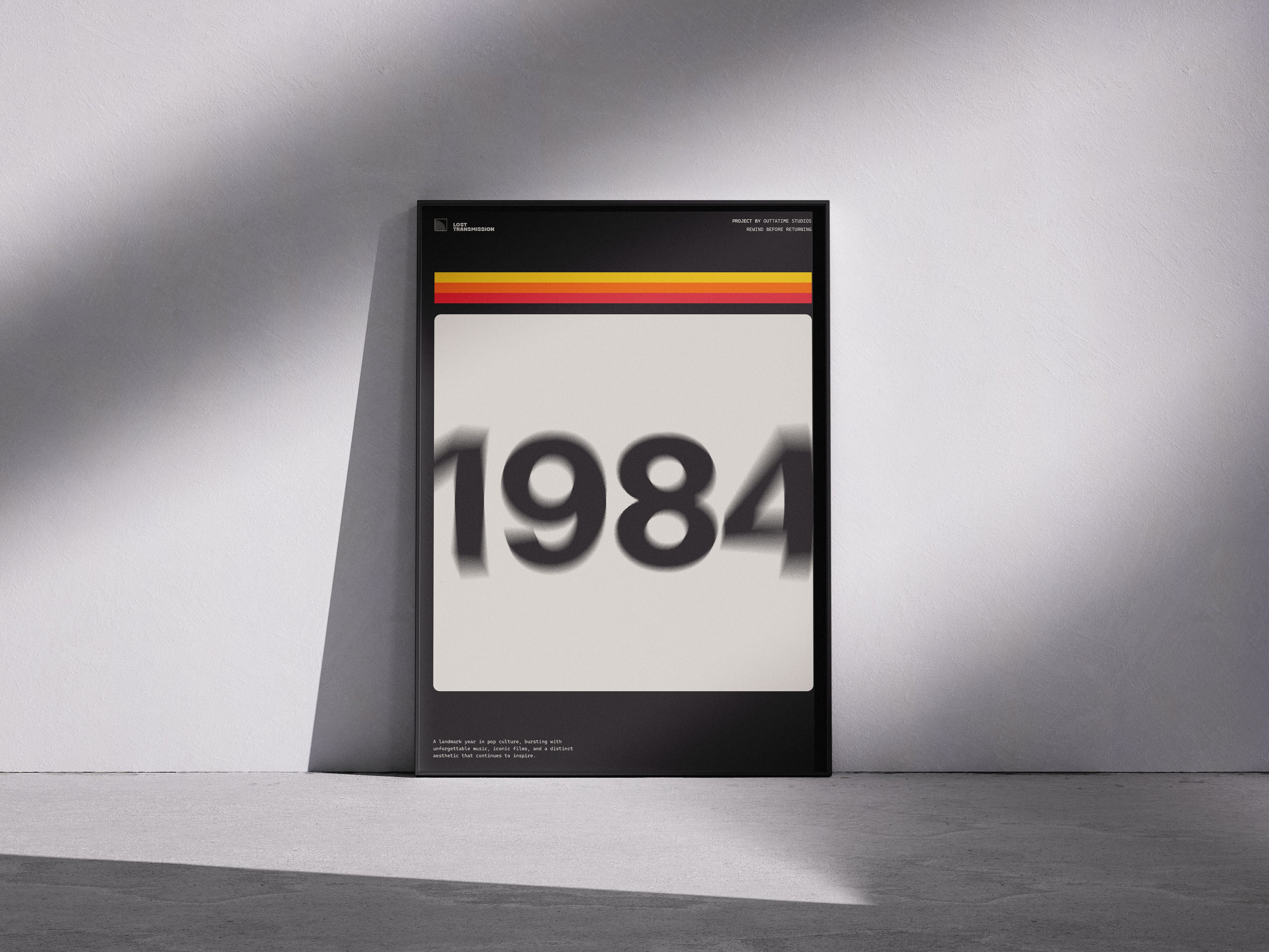 Retro 1984 VHS Tape Poster - Vintage 80's Decor, Perfect for Nostalgia Lovers